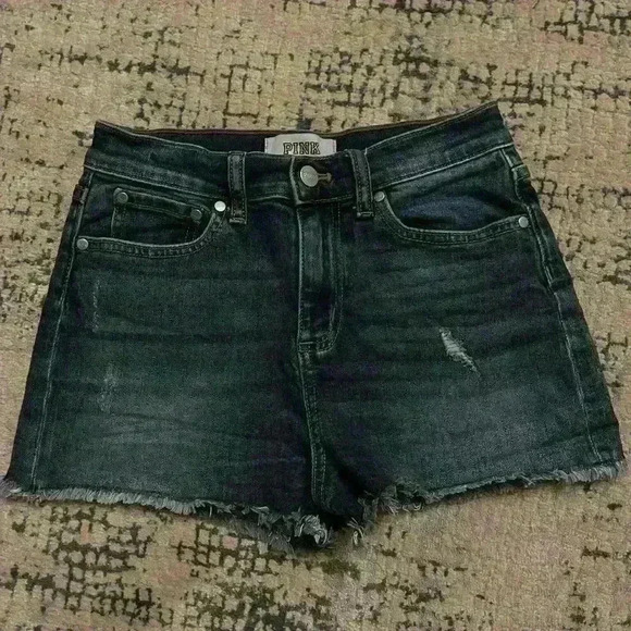 Victoria's Secret PINK  Demin Shorts Size 2 - Picture 3 of 4